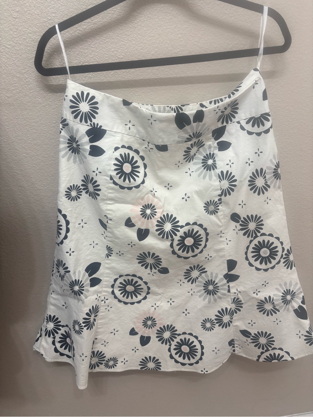 GAP White Floral A-Line Skirt - Brand